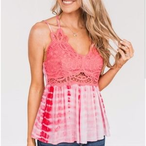 Crochet lace tank top